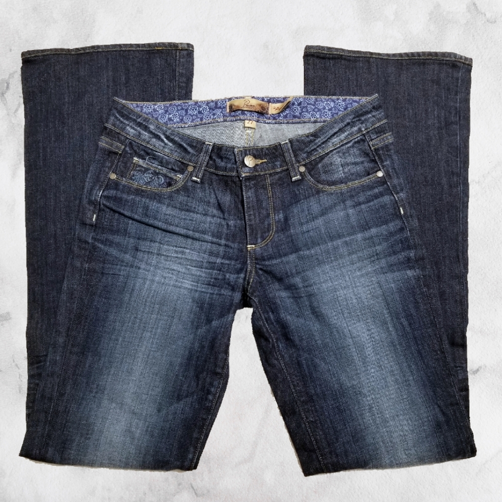 Paige embroidered bootcut Hollywood Hills jeans